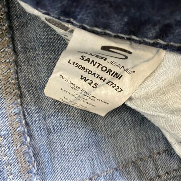 Silver Santorini Jeans Sz 25 - Picture 14 of 14